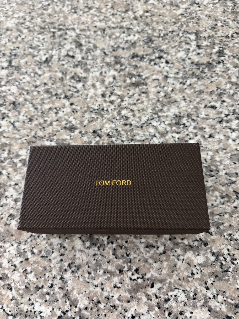 Tom Ford Brown Box with Gold Logo